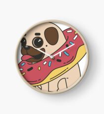 Reloj Perro pug dona