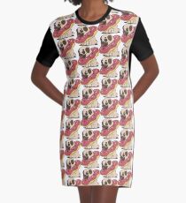 Vestido camiseta Perro pug dona