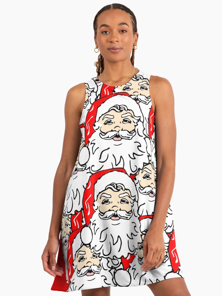 Santa Claus and Christmas Gifts" A-Line Dress for Sale by Exuberance4you |  Redbubble
