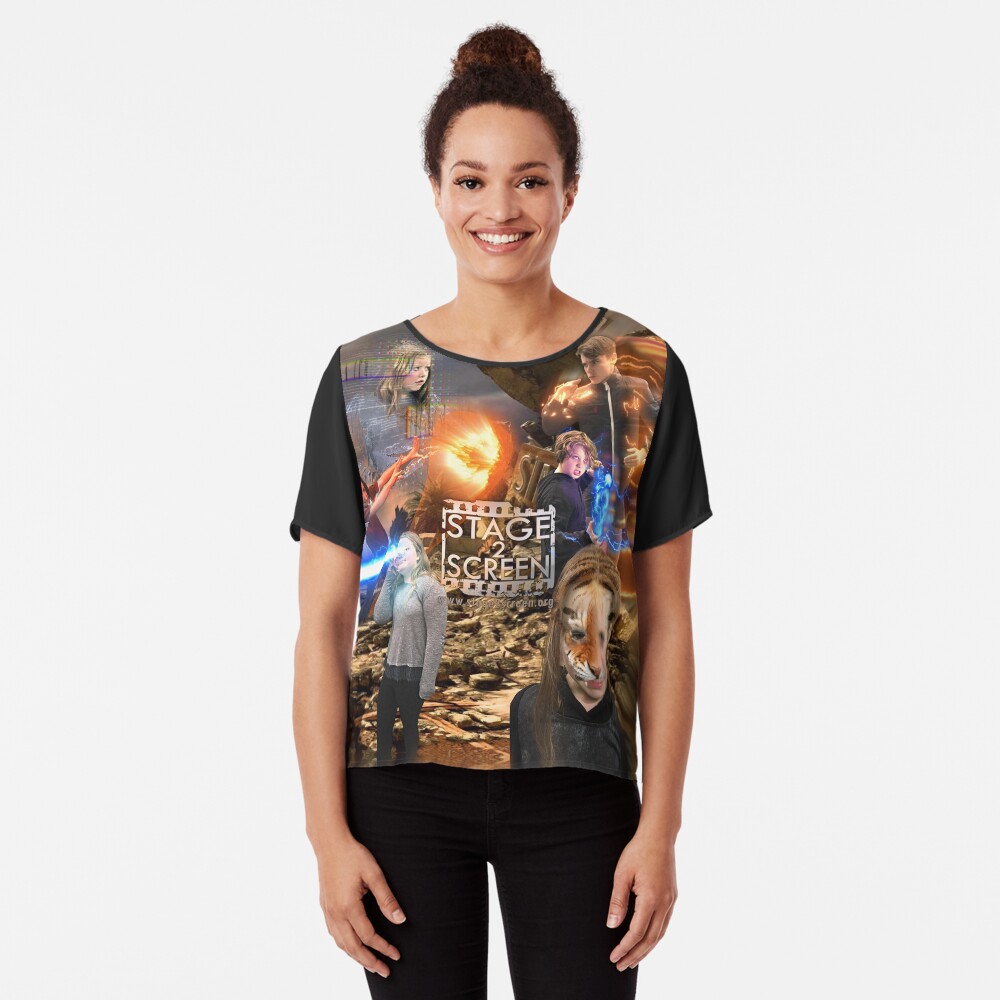 stage2screen Wyoming Juniors Chiffon Top