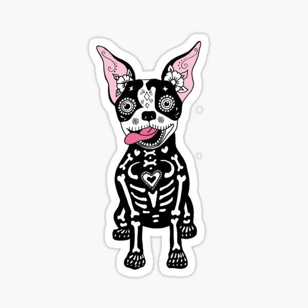 Item preview, Dia de los Muertos Boston Terrier designed and sold by colormonger.