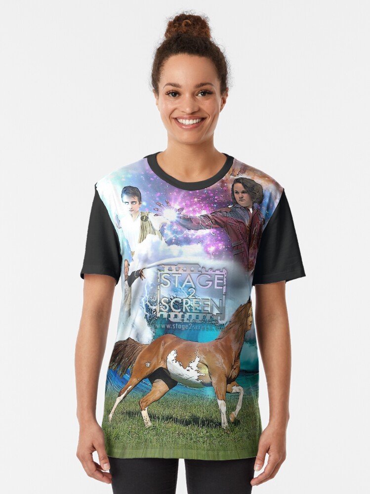 Thumbnail 2 of 5, Graphic T-Shirt, stage2screen Erina Heights Junior designed and sold by Rushcutter Entertainment.