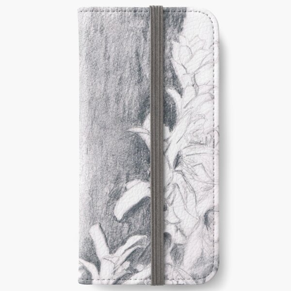 Tree trunk with plants iPhone Wallet