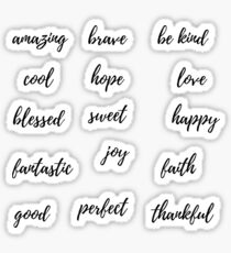 Positive words Sticker