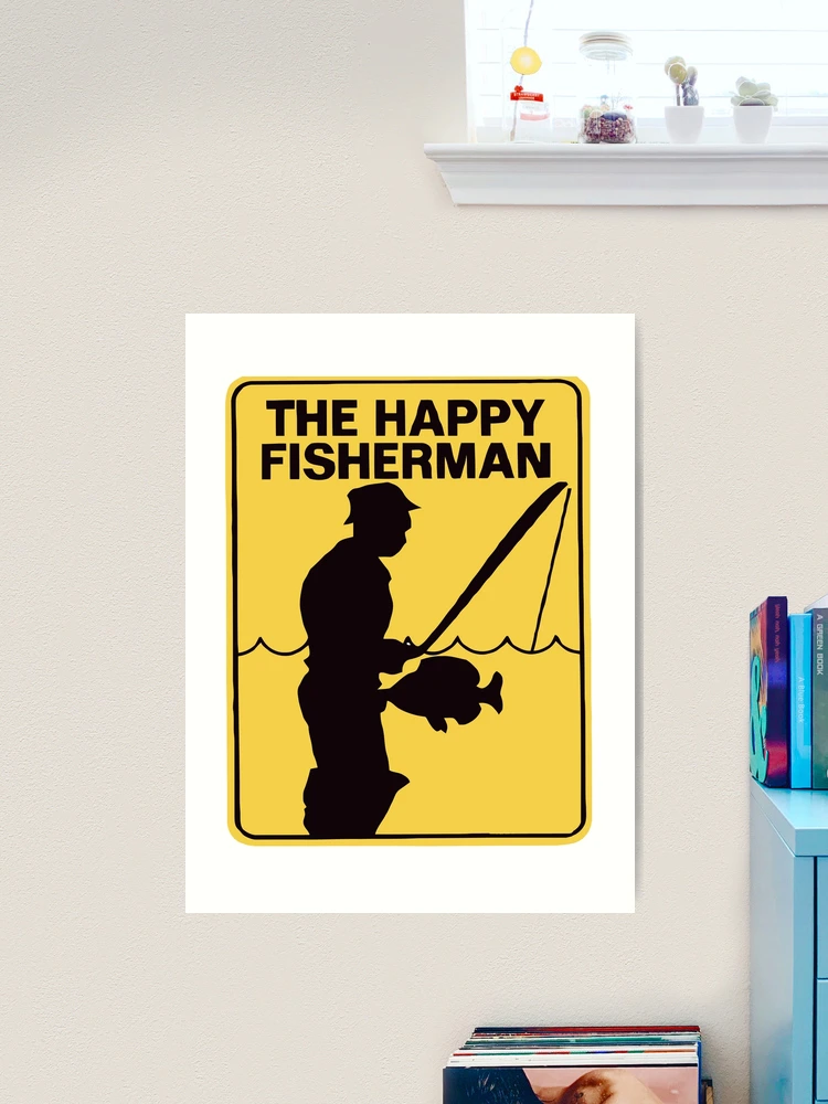 Funny fishing Art Print for Sale by uselessorder