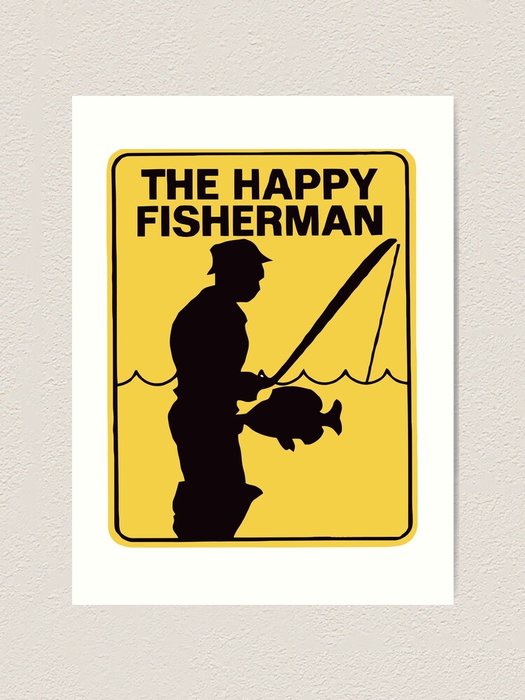 Funny fishing | Art Print