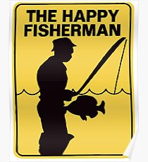 Funny fishing Poster