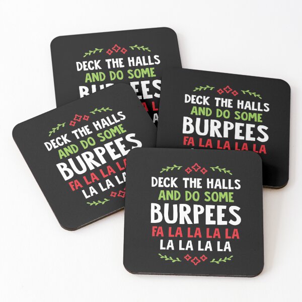 Item preview, Deck The Halls And Do Some Burpees v1 (Christmas Gym Workout) designed and sold by Brogress Project.