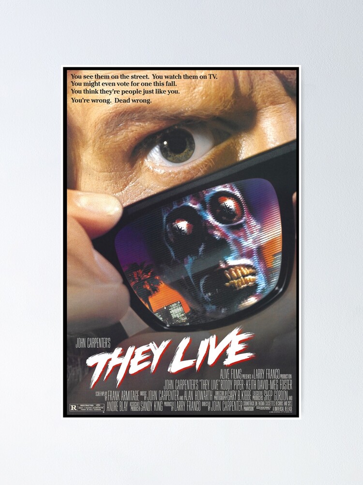 Original They Live Movie Poster - Vintage Movie Poster - John Carpenter