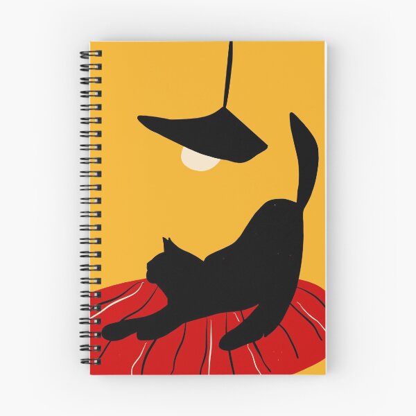 Item preview, Black cat under a yellow light designed and sold by Laura Chemello.