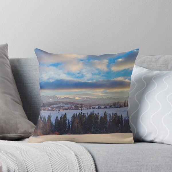 Item preview, Panorama de invierno de las montañas Tatry distantes designed and sold by Lukasz Szczepanski.