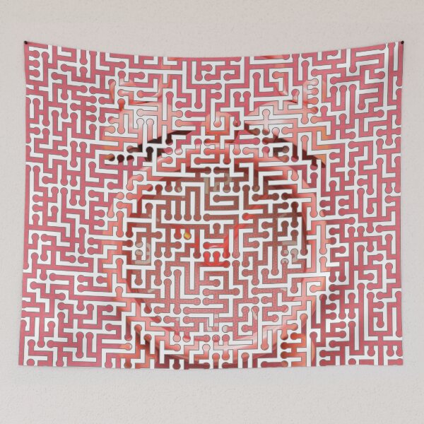 Item preview, Pink Plastic Alarm Clock Maze Pattern designed and sold by AlienPretzel.