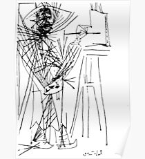 Pablo Picasso, Portrait of Pirosmani, 1972 Artwork, Posters, Tshirts, For Men, Women, Youth, Kids Poster