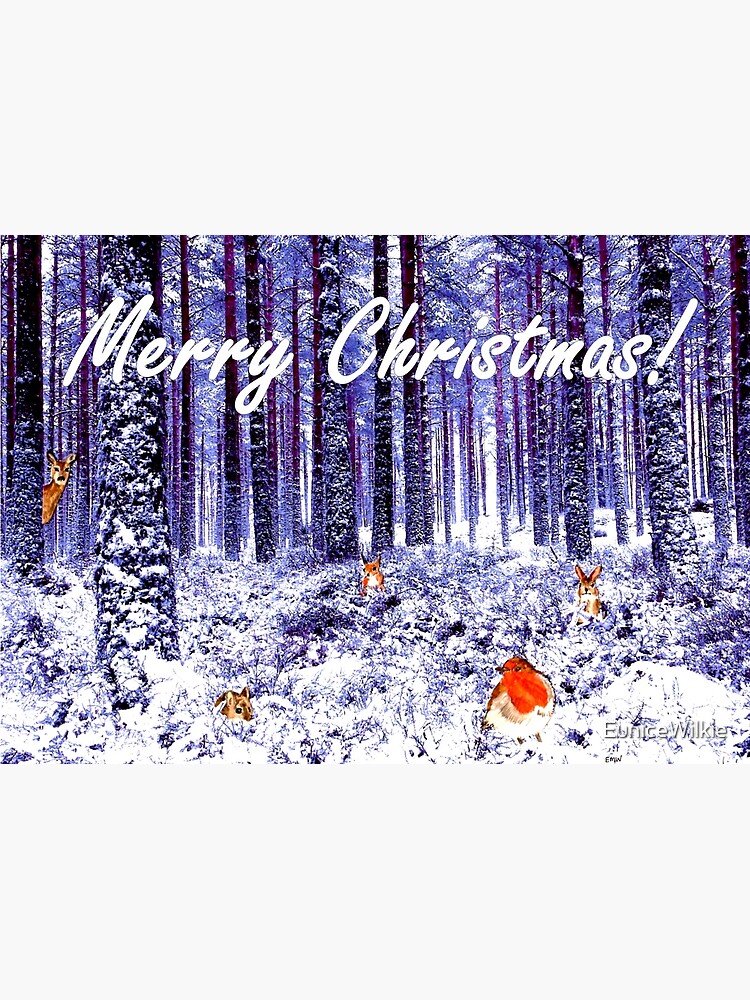 Thumbnail 2 of 2, Greeting Card, Winter Wonderland Christmas Card designed and sold by EuniceWilkie.