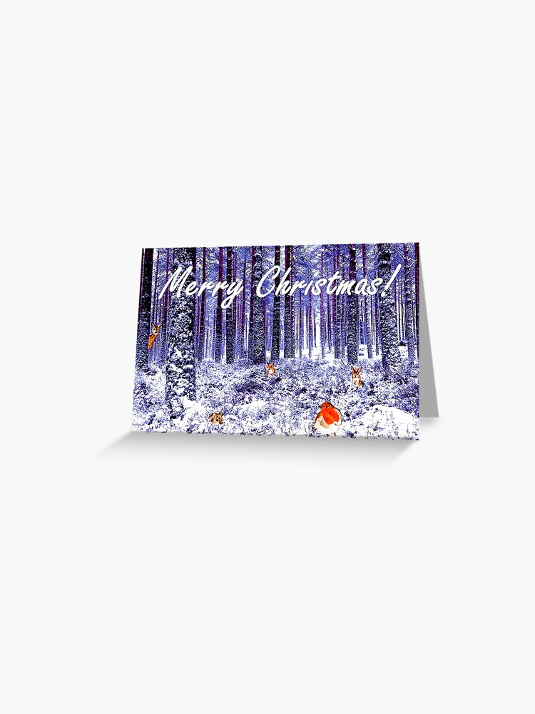 Thumbnail 1 of 2, Greeting Card, Winter Wonderland Christmas Card designed and sold by EuniceWilkie.