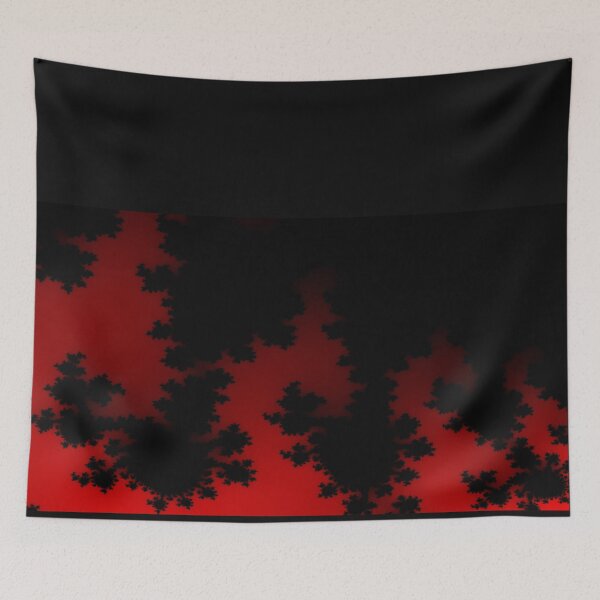 Item preview, Mandelbrot Fractal - Red Black Trend designed and sold by Myriala.
