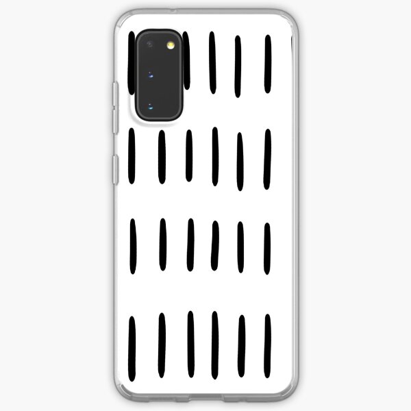 Nordic Hand painted Scandi Lines Minimalist Black and White Skandi Scandinavian Pattern Samsung Galaxy Soft Case
