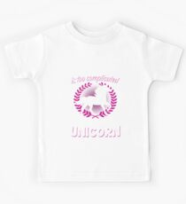 Time to be a Unicorn Kinder T-Shirt
