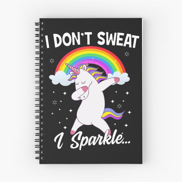 Item preview, I do not sweat - I sparkle - Unicorn designed and sold by dtino.