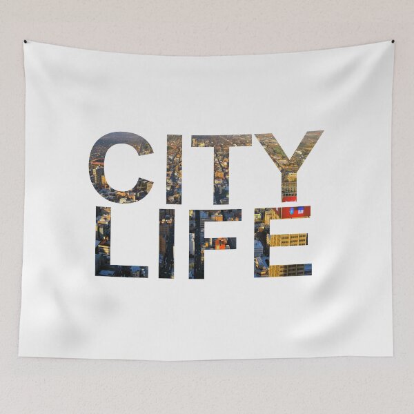 Item preview, City Life Urban Text design designed and sold by GetItGiftIt.