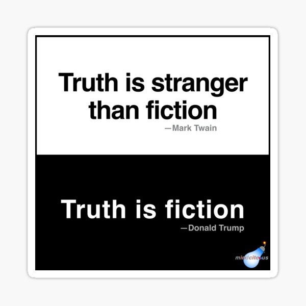 Truth/Fiction Sticker