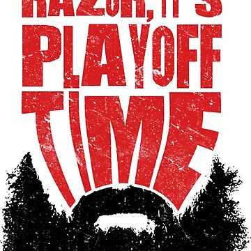 It's Playoff Time, Beard, Hockey Baseball' Men's Premium T-Shirt