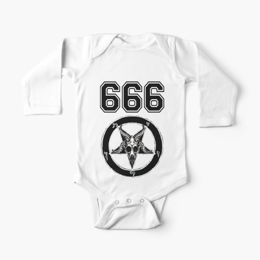 Baphomet 666 Baby One Piece By Shayneofthedead Redbubble