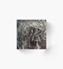 Barbatos Iron Blooded Orphans (Grey Scale) Acrylic Block