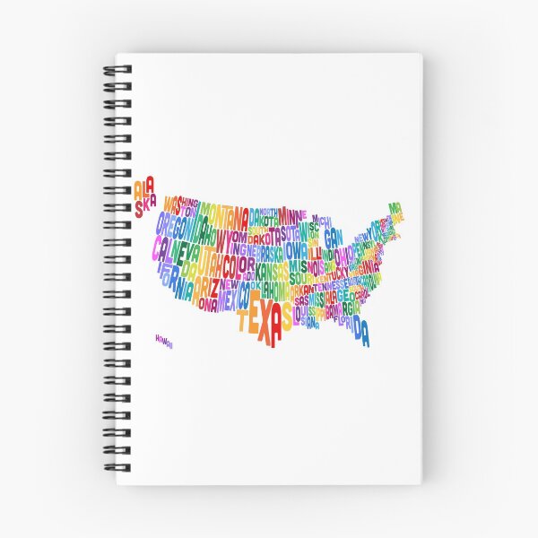 Item preview, United States Typography Text Map designed and sold by ArtPrints.
