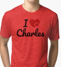 I love Charles, I heart Charly Soul-Mate Tri-blend T-Shirt