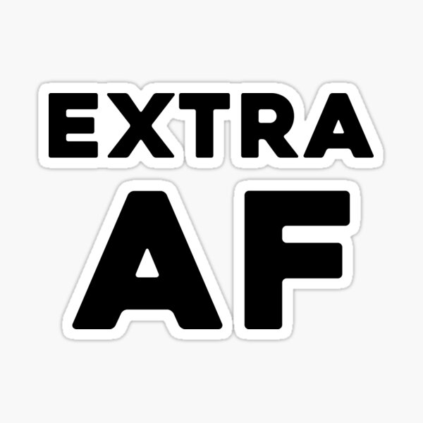 Af Af Extra Pegatina