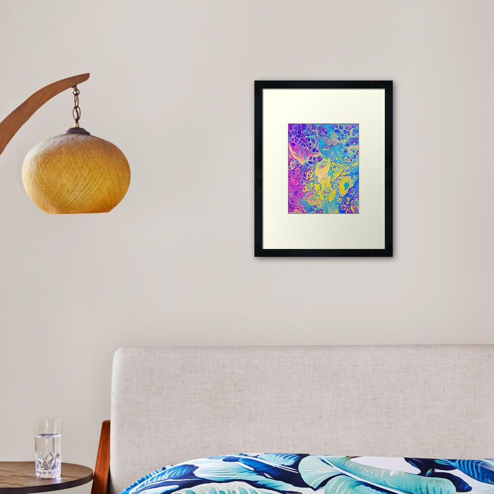 Unicorn Vibes Framed Art Print
