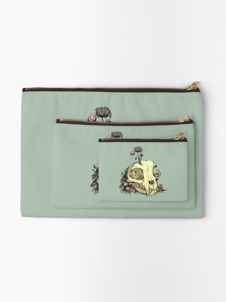 Thumbnail 2 of 4, Zipper Pouch, Little Skull Colour designed and sold by WOLFSKULLJACK.