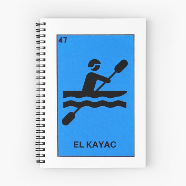 Item preview, El Kayac Funny Mexican Loteria Card for Kayakers and Paddlers designed and sold by casadeloteria.