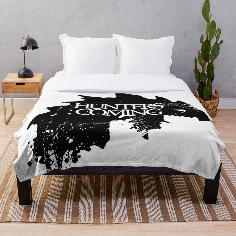 "Monster Hunter Hunters are Coming" Throw Blanket for Sale by Bigcoin