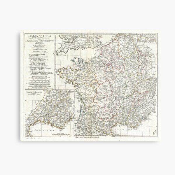 Item preview, Vintage Map of France in Ancient Roman Times, 1794 designed and sold by historyphoto.