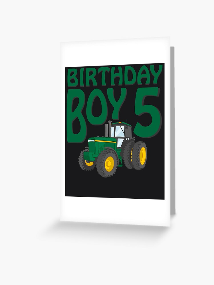 Carte De Vœux 5eme Anniversaire Du Tracteur Agricole Par Melsens Redbubble