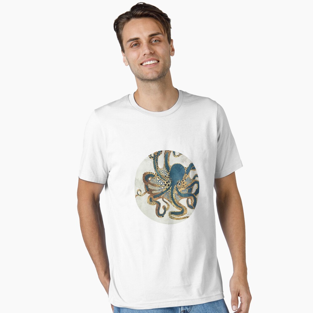 Vista previa del artículo con la obra «Camiseta esencial», diseñado y vendido por spacefrogdesign.