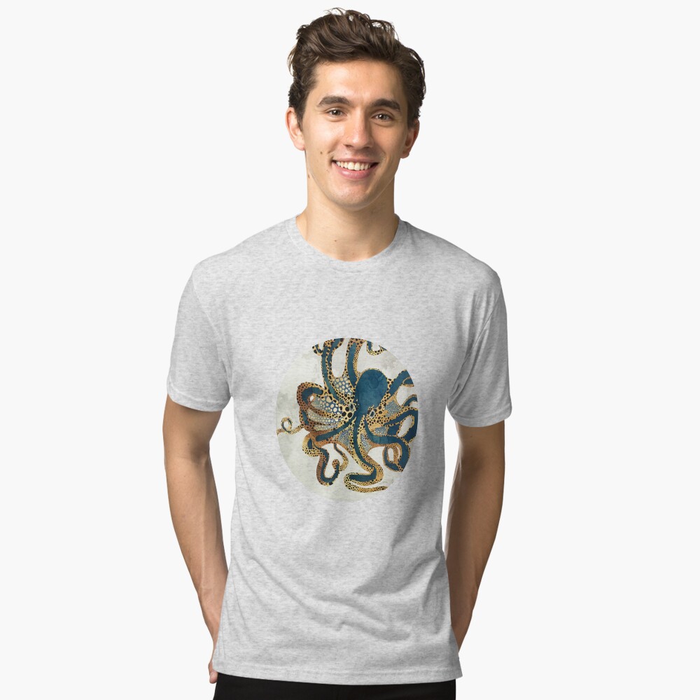 Vista previa del artículo con la obra «Camiseta de tejido mixto», diseñado y vendido por spacefrogdesign.