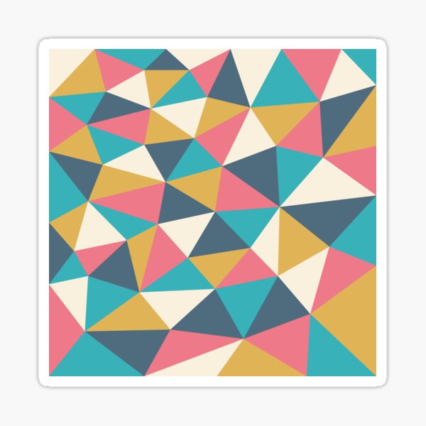 Colorful triangles Sticker
