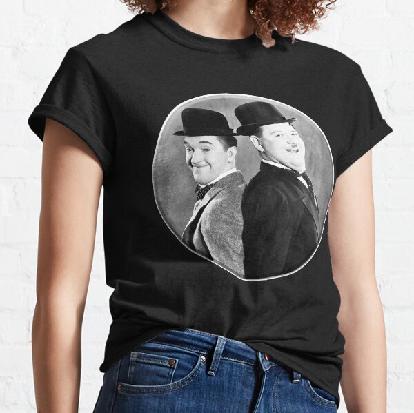LAUREL AND HARDY. Stan Laurel and Oliver Hardy in their 1939 feature film called The Flying Deuces. Classic T-Shirt