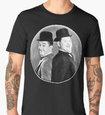 LAUREL AND HARDY, Stan Laurel and Oliver Hardy in their 1939 feature film called The Flying Deuces Men's Premium T-Shirt