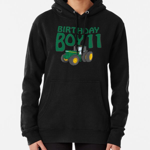 Farm Tractor 11th Birthday Pullover Hoodie
