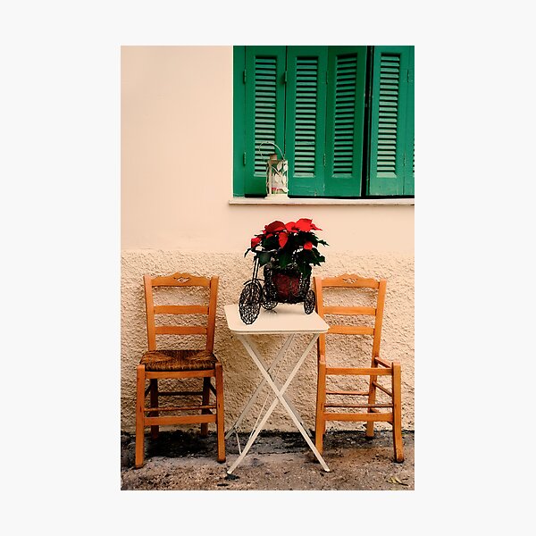 Greek City Scene 009 Photographic Print