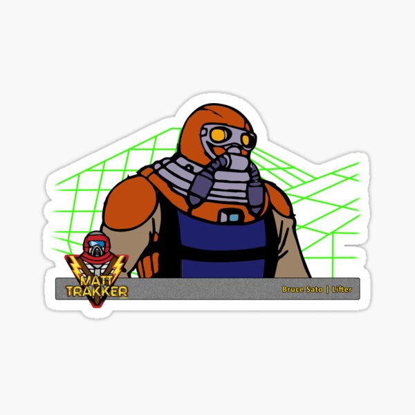 M.A.S.K. Bruce Sato with Lifter mask Sticker