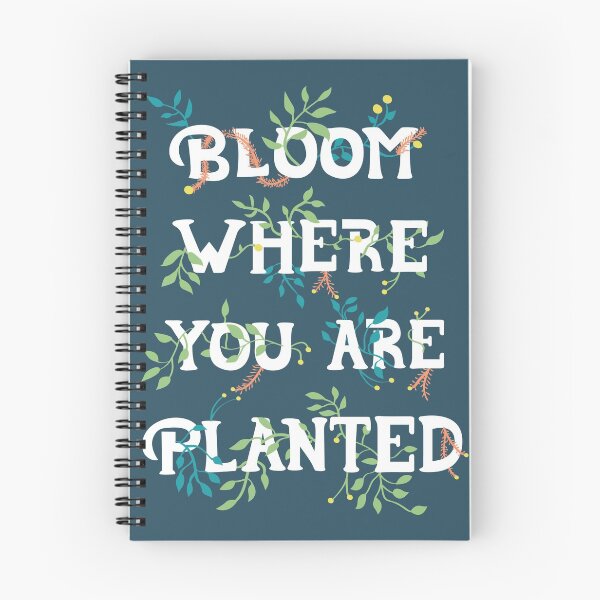 Item preview, Bloom Where You Are Planted- Navy designed and sold by Alyssa Templeton.