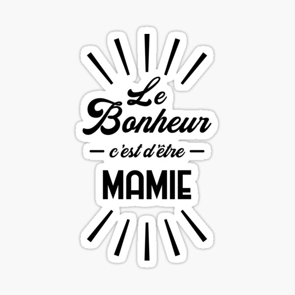 Aperçu de l'œuvre Le Bonheur c'est d'être Mamie ! créée et vendue par Z00l.