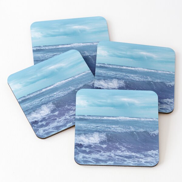 Item preview, Blue Atlantic Ocean White Cap Waves Photograph designed and sold by DeerSpirit.