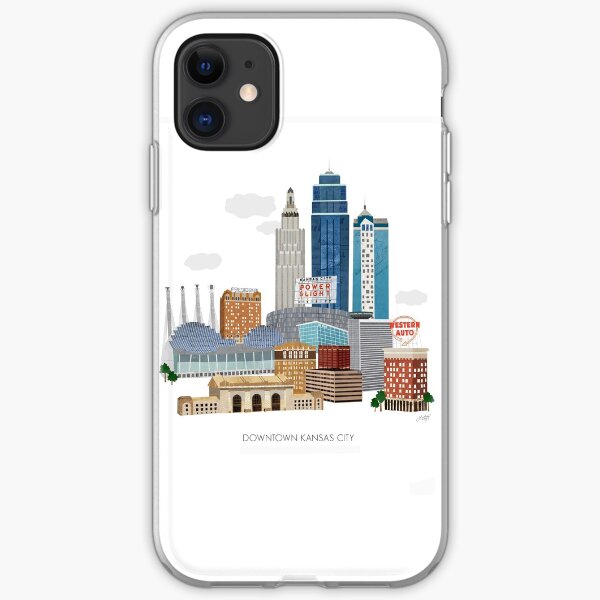 Downtown Kansas City Illustration iPhone Soft Case