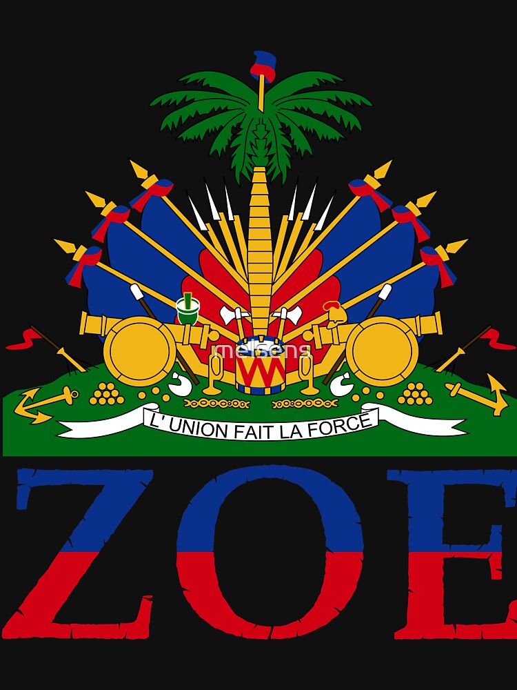 "Zoe Art Cute Haiti Honored Flag Day Design Gift" Tshirt by melsens